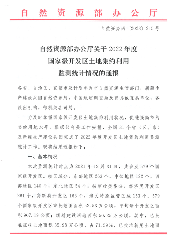 （轉載）西安高新區土地集約利用監測統計結果排全國第六！西部第一！