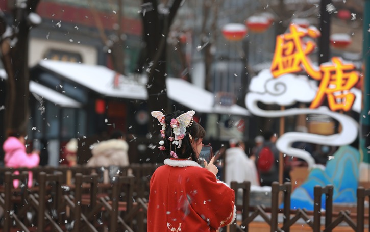 【光影裏的陜西年】下雪後的西安有多美？快來“夢回大唐”