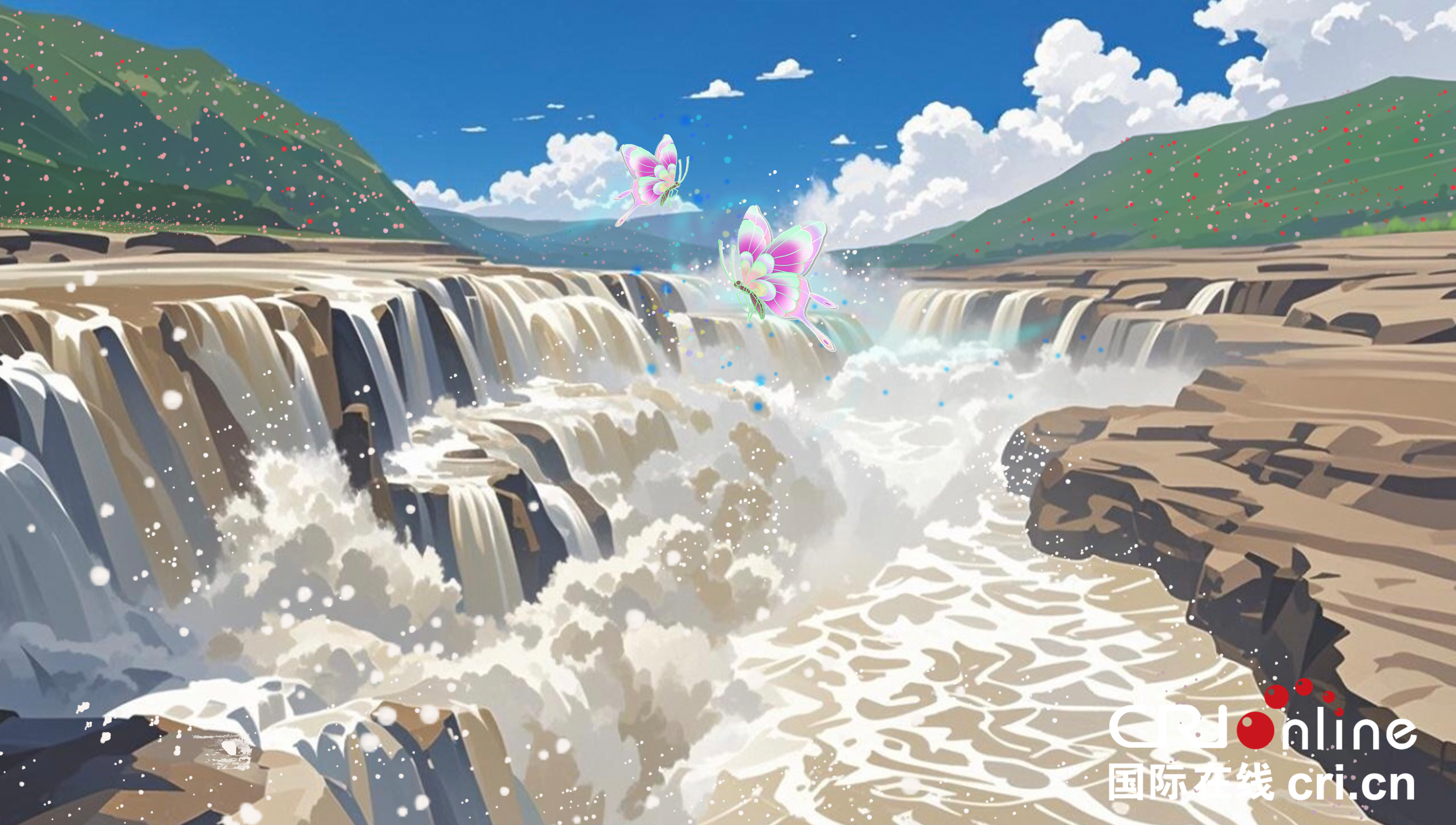 【AI繪Shaanxi】“五一”去哪？壺口瀑布奔騰處且聽歷史與自然的對話_fororder_圖片1