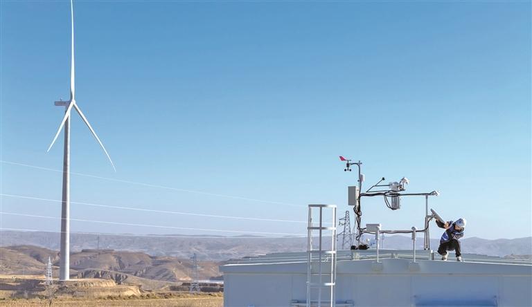 陜西首個規模化混塔風電項目並網發電_fororder_5ed02bcc-a502-411b-bd1c-f1e3f52574a6