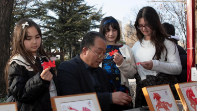 【外眼看陜西】燈火映老街  年味暖人心  外國青年眼中的渭南春節