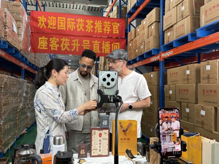 以茶會友 “茯”到萬家 外籍專家在茯茶鎮“品味”中國茶文化_fororder_wps_doc_2