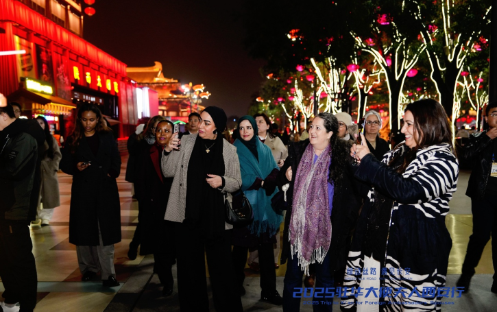 盛唐神韻醉人心 駐華大使夫人沉浸式探訪西安大唐不夜城