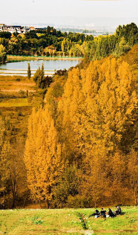 長安區東溝水庫秋日如畫