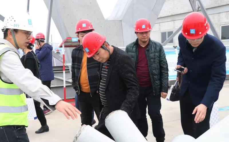 陜西省文明工地觀摩會走進中建八局西安奧體中心主體育場項目