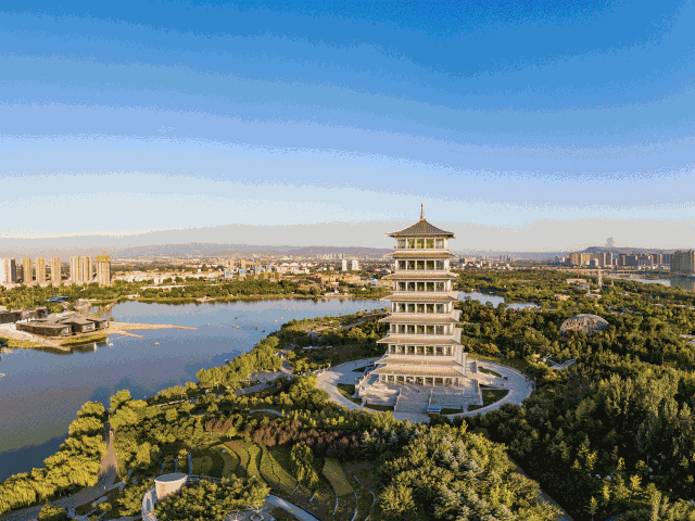 盛世美顏 打卡大西安東部醉美“濱水花園”