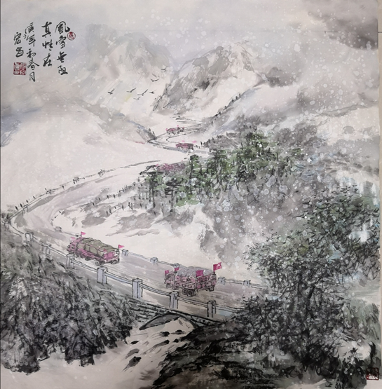 【戰“疫”·故事】筆墨傳情 國家一級美術師殷宏昌繪出戰“疫”力量