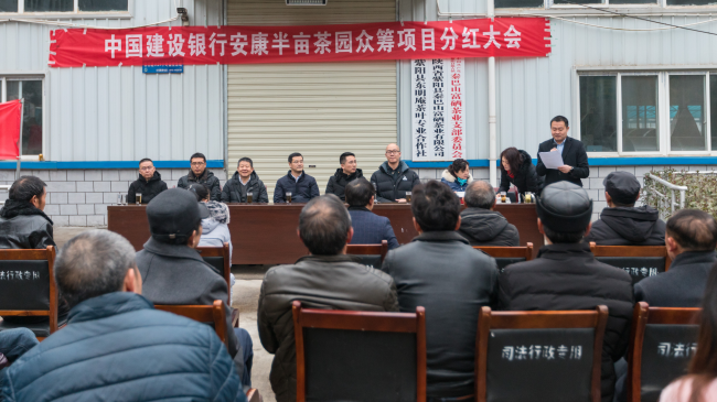 建行“半畝茶園”愛心分紅 精準滴灌安康紫陽貧困戶