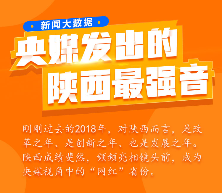 新聞大數據丨2018 央媒上的陜西最強音