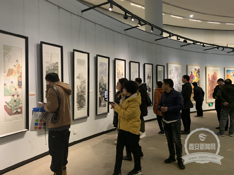 絲路文明•中國國家畫院暨長安畫壇美術作品展啟幕