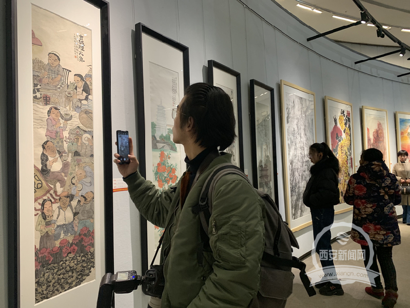 絲路文明•中國國家畫院暨長安畫壇美術作品展啟幕