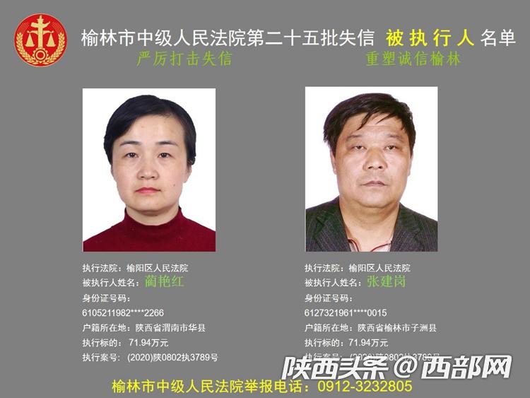 榆林曝光169個“老賴”名單 涉案總標的超3700萬元