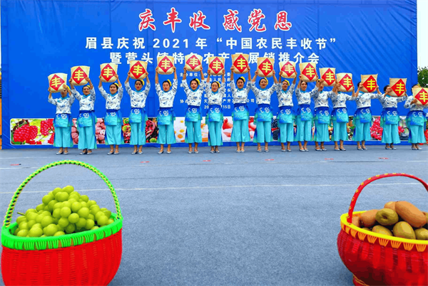 寶雞眉縣：“中國農民豐收節”展出農特産品受熱捧_fororder_圖片4