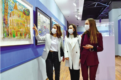 【中首 陜西  圖】絲綢之路國際藝術作品展在陜西省圖書館開幕_fororder_QQ圖片20211203084739