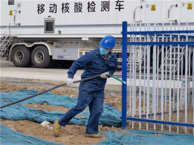 國網咸陽供電公司：爭分奪秒助力“氣膜實驗室”通電_fororder_WeChat 圖片_20220318162201_副本
