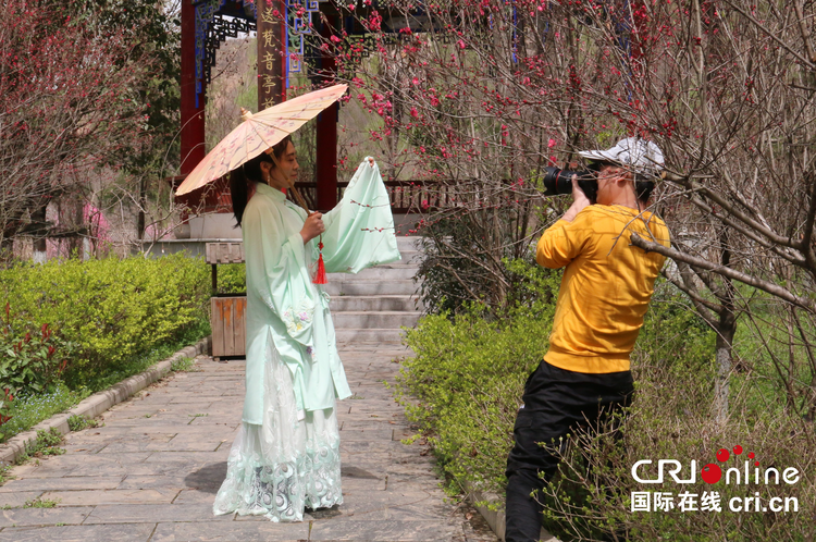 【與春天撞個滿懷 打卡最美春景】陜西渭南：桃花源裏桃花香 花香四溢迎客來_fororder_IMG_8726 (1)