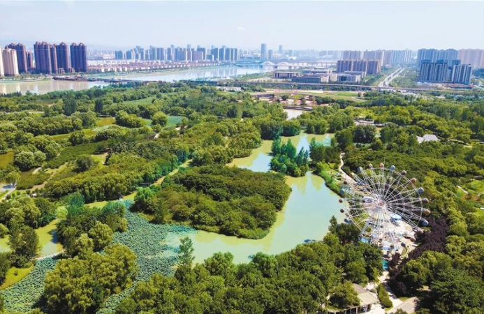 【中首 陜西 圖】浐灞國家濕地公園風光秀美。_fororder_QQ圖片20220729083945