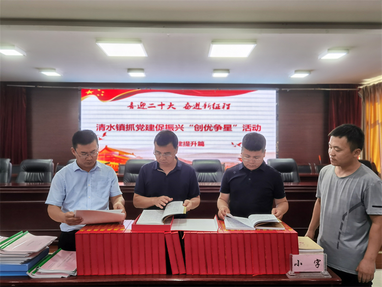 榆林市府谷縣清水鎮開展“喜迎二十大  奮進新征程”抓黨建促振興“創優爭星”活動_fororder_53453
