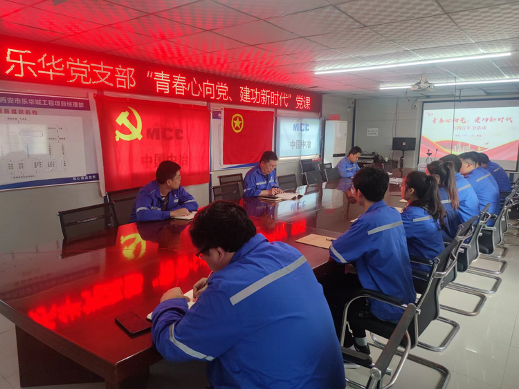 中國二冶樂華項目黨支部開展主題黨課暨青年員工座談會_fororder_圖片5