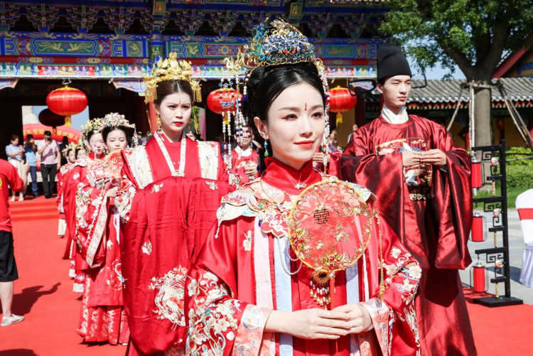 千年華服婚典七夕再現潼關古城_fororder_圖片4