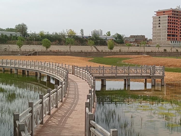 榆林市靖邊縣：城市建設有“裏”有“面”_fororder_蘆河水環境綜合治理
