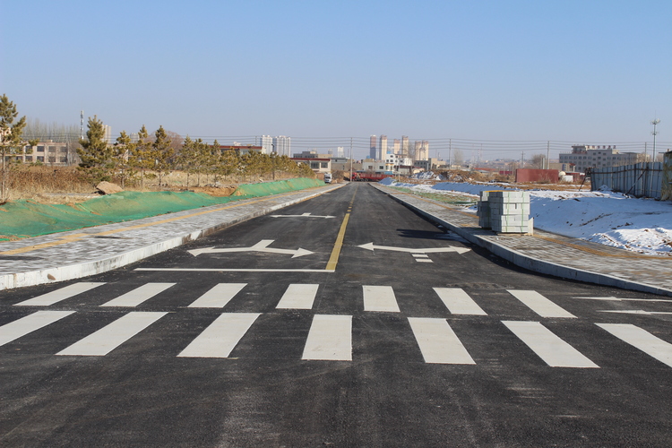 榆林市靖邊縣：城市建設有“裏”有“面”_fororder_紅柳路區間道路.JPG