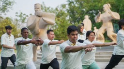 中外大學生親赴武術發源地  開啟沉浸式習武之行