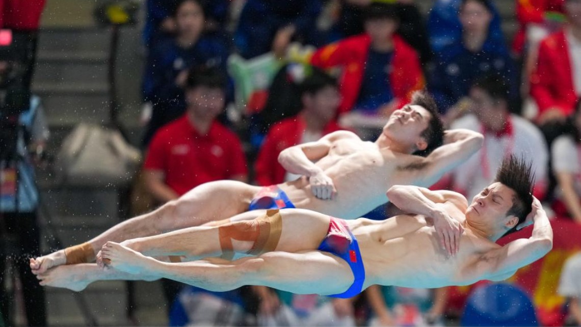 全運會跳水——男子團體賽況