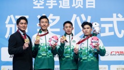 澳門隊奪得十五運會空手道項目首金