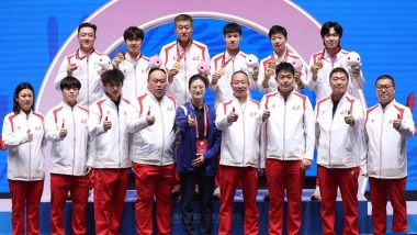 十五運會乒乓球——男子團體金牌賽：北京隊奪冠