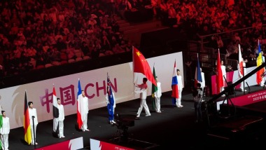 國際乒聯混合團體世界盃舉行開幕式