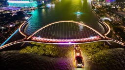 198米海心橋T臺首秀！“廣州之夜”點亮全運倒計時