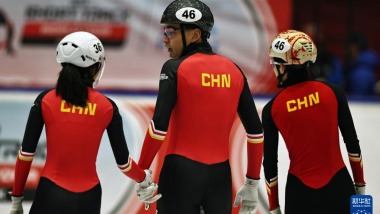 短道速滑世巡賽第三站：中國隊晉級混合團體接力半決賽