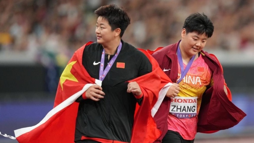 田徑世錦賽中國選手斬獲女子鏈球一銀一銅