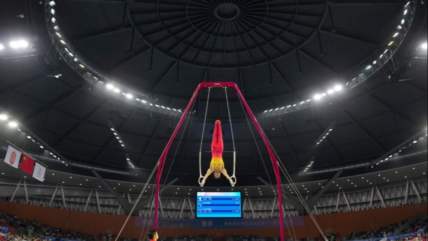 江蘇隊衛冕全運會體操男團冠軍