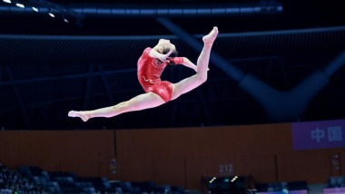 中國女子體操隊世錦賽第二次選拔測驗舉行