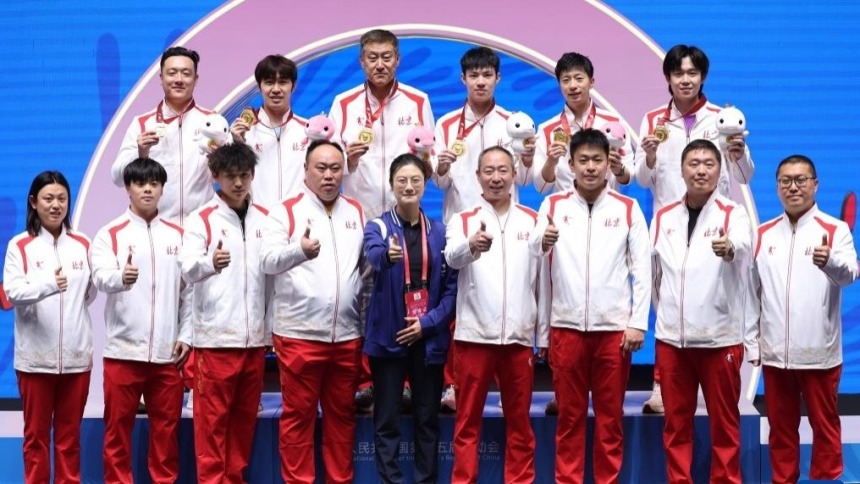 十五運會乒乓球——男子團體金牌賽：北京隊奪冠