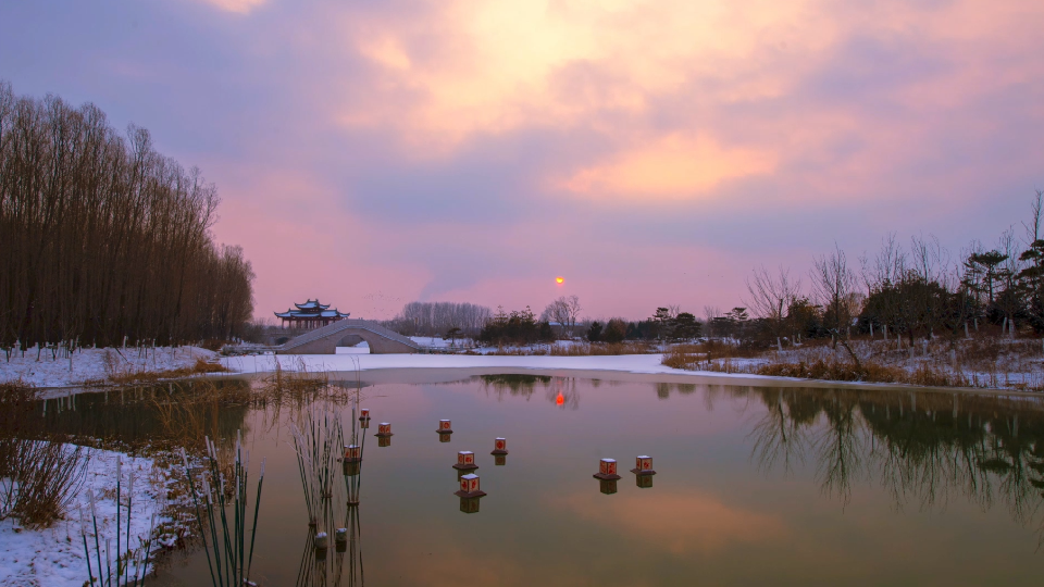 長治：雪後漳澤“凝”美景