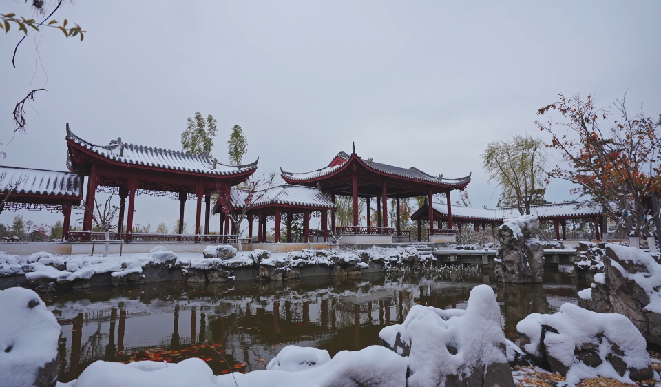 長治：雪後漳澤“凝”美景