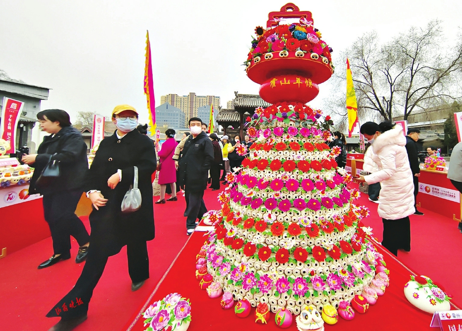 “霍州杯”黃河流域九省(區)非遺花饃展演開幕_fororder_1
