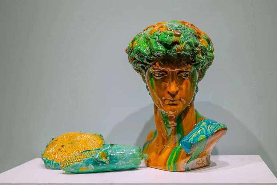 “火彩琉光”山西省古法琉璃藝術展在山西美術館開展