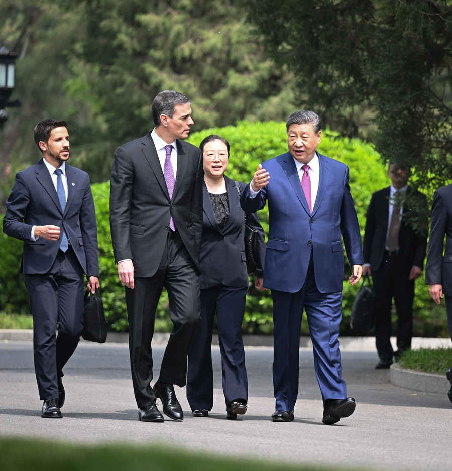 習近平會見西班牙首相桑切斯