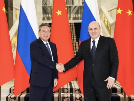 李強會見俄羅斯總理米舒斯京