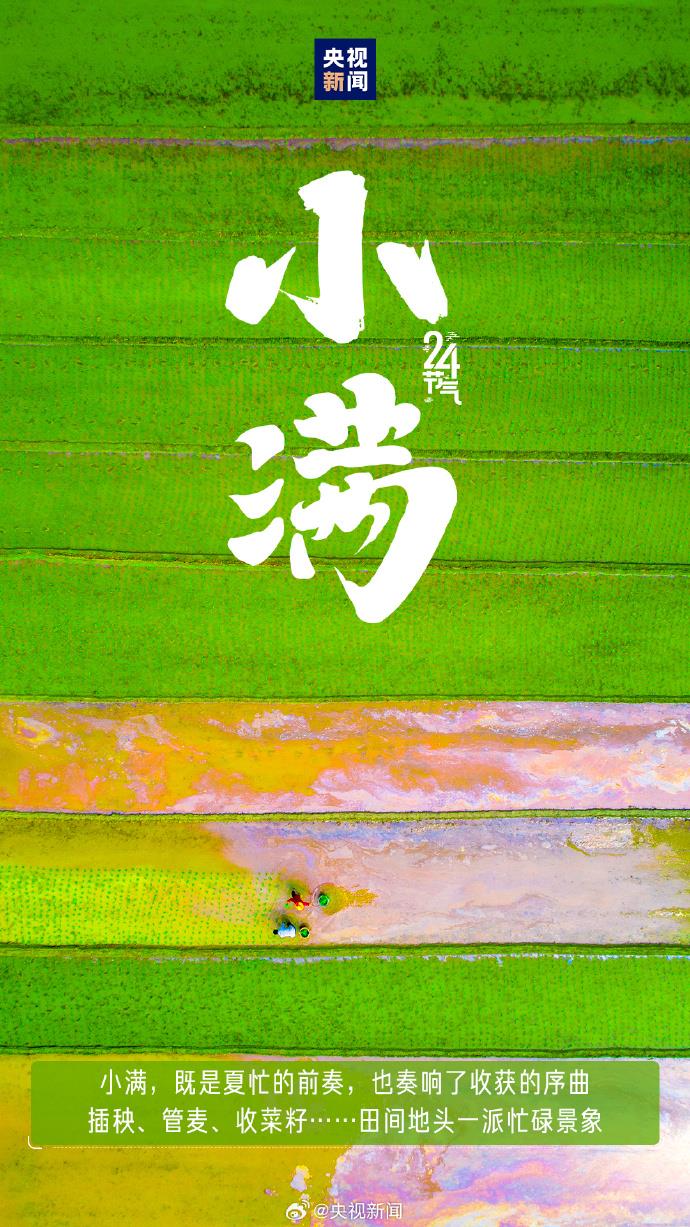 521遇上小滿 傳遞祝福 願你收穫雙倍美好！