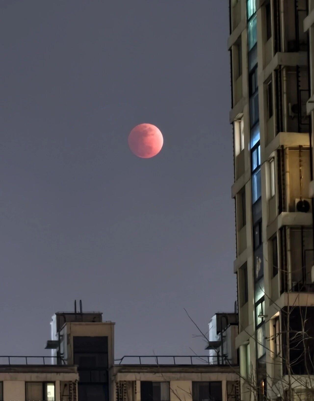 刷屏朋友圈！“元宵紅月”高清大圖來了