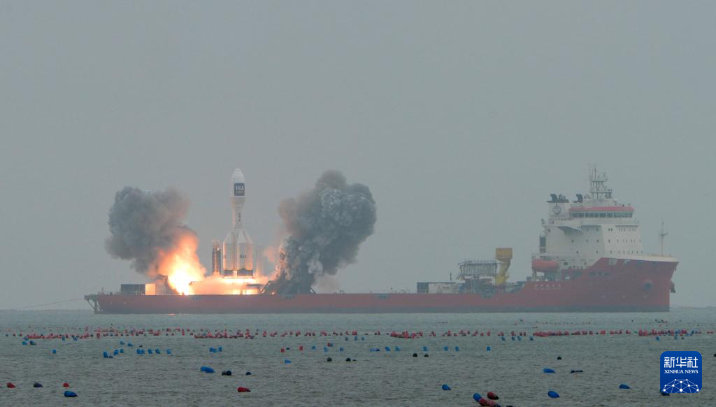 一箭三星!引力一號遙二運載火箭發射成功 一箭三星!引力一號遙二運載火箭發射成功