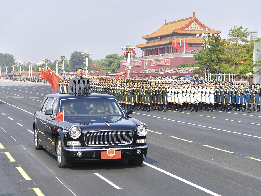 紀念中國人民抗日戰爭暨世界反法西斯戰爭勝利80週年大會在京隆重舉行 習近平發表重要講話並檢閱受閱部隊