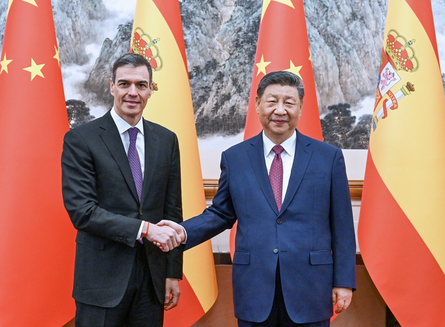 習近平會見西班牙首相桑切斯