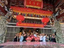 台灣彰化縣醒義宮一行福建南安侖蒼鎮蔡西村尋根祭祖