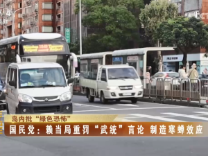 【海峽兩岸】島內批“綠色恐怖”